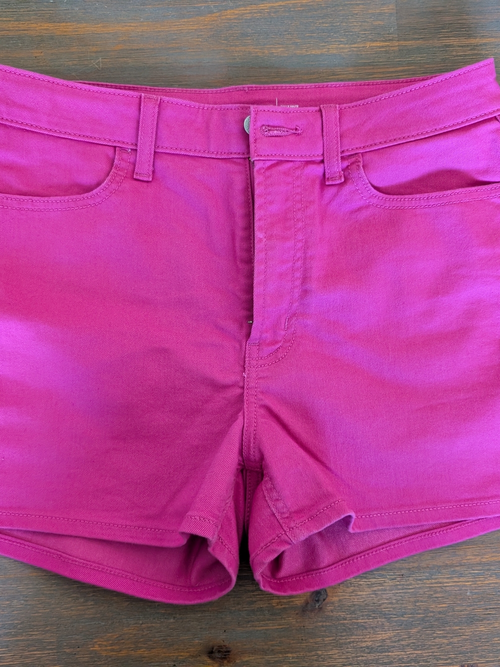 Old Navy Bright Pink Denim Shorties